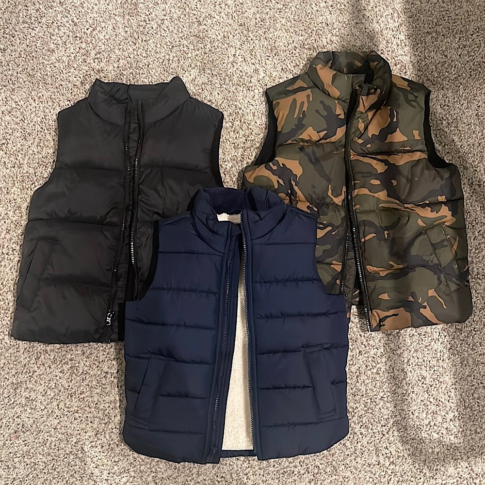 3 Excellent Condition Puffer Vests